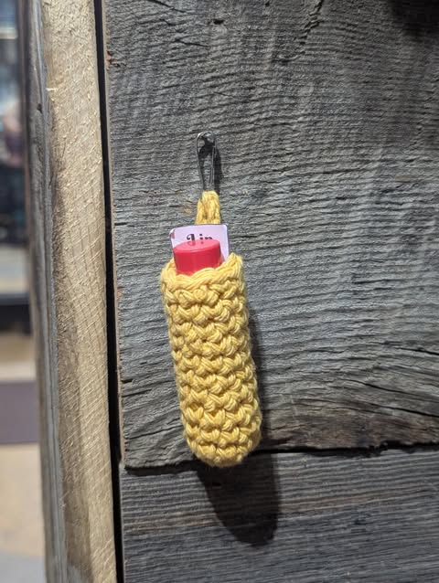 Golden Yellow Chapstick Holder