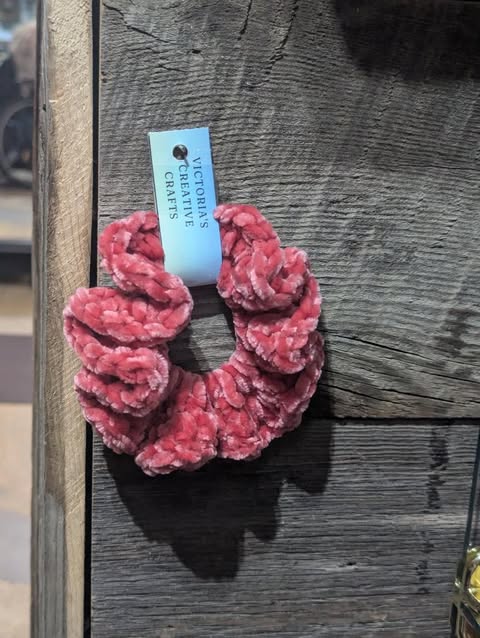 Dark Pink Scrunchie