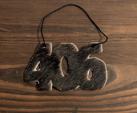 406 Genuine Cowhide Ornament