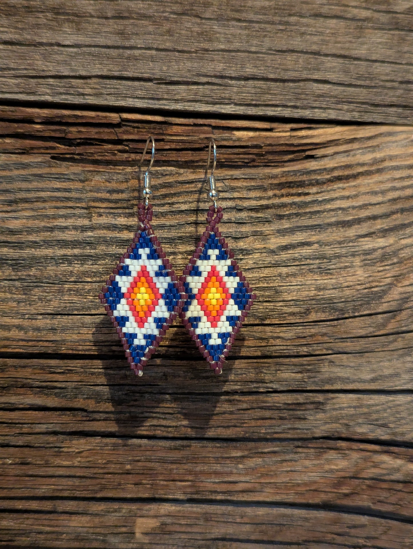 Big Sky Sunset Diamond Shaped Earrings