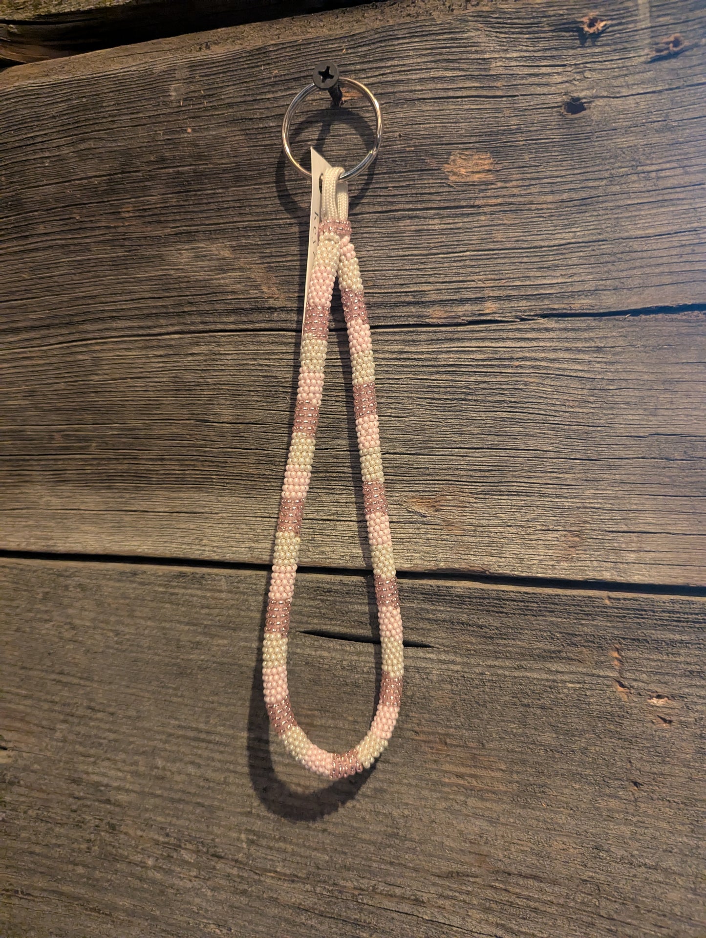 Montana Rose Beaded Wristlet Keychain