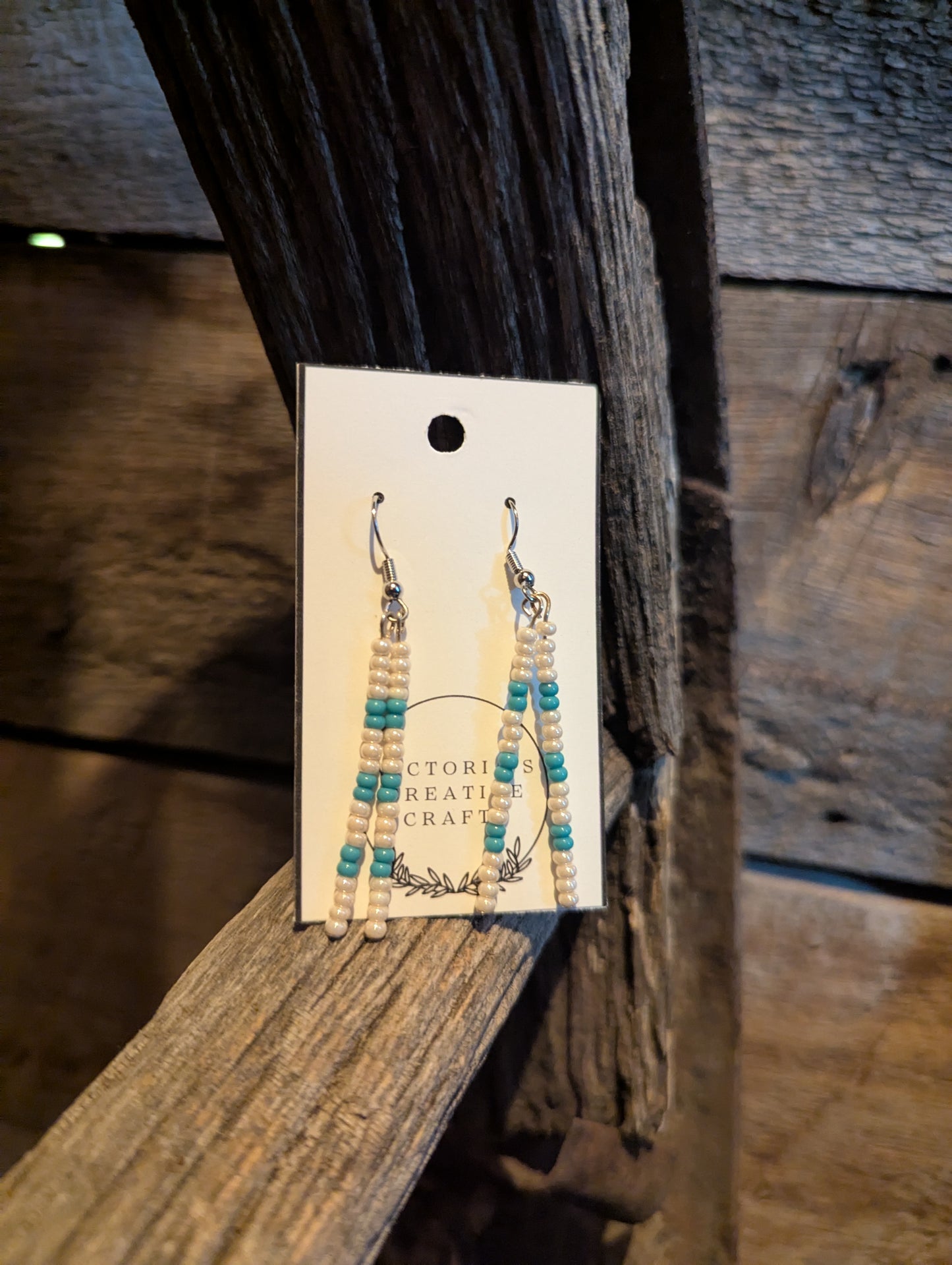 Winter Sky Double Pin Earrings