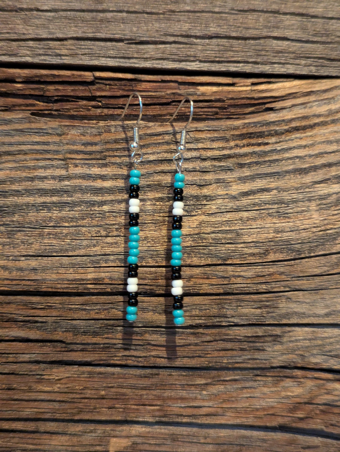 Prairie Sky Stripes Single Pin Earrings