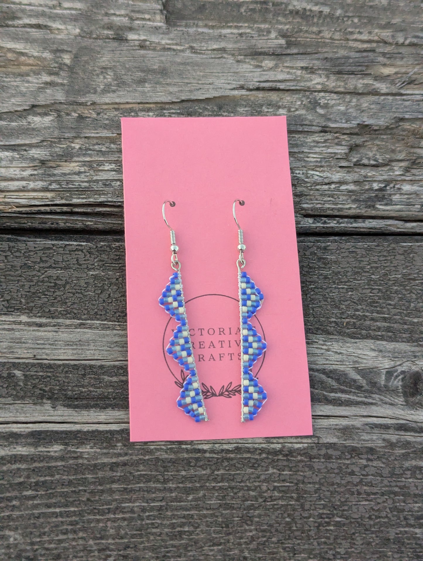 Shades of Purple Zigzag Earrings