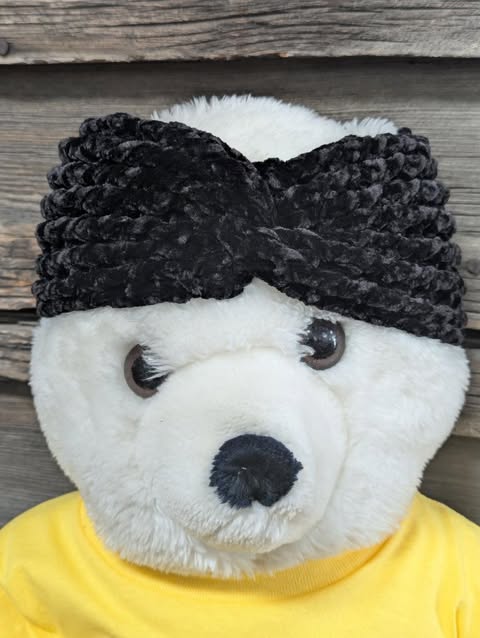 Black Velvet Child Headband