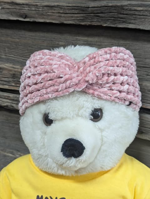 Light Pink Velvet Child Headband