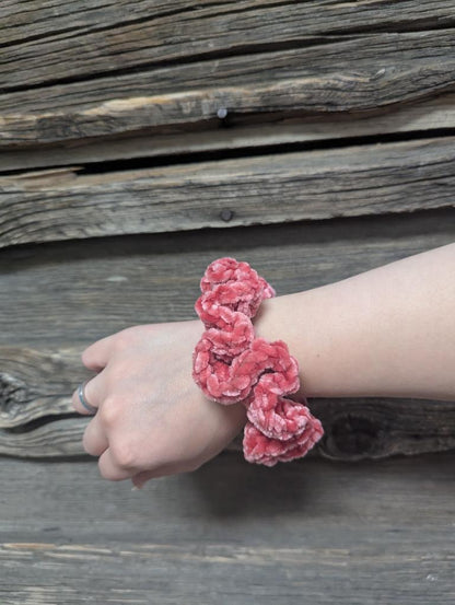 Dark Pink Scrunchie