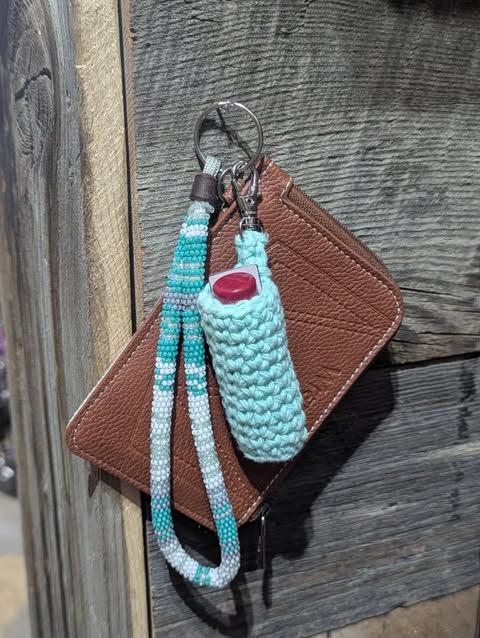 Mint Blue Chapstick Holder