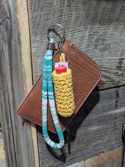Golden Yellow Chapstick Holder