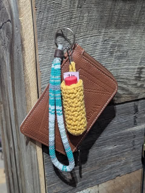 Golden Yellow Chapstick Holder