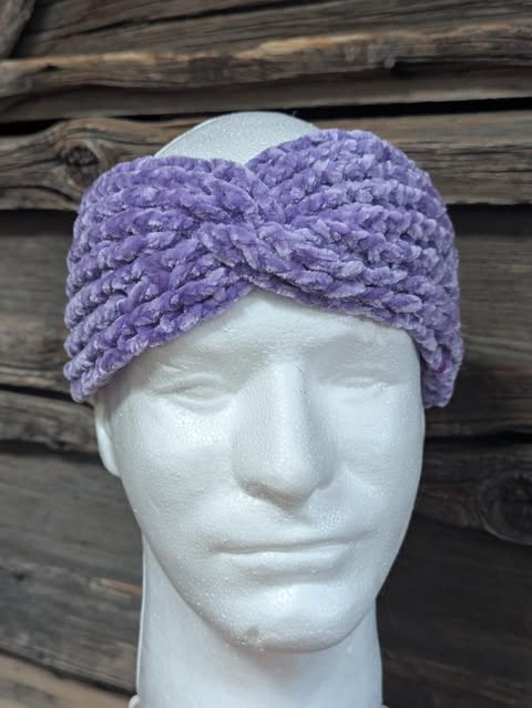 Light Purple Adult Velvet Headband