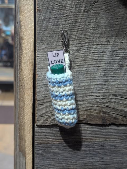 Blue/White Chapstick Holder