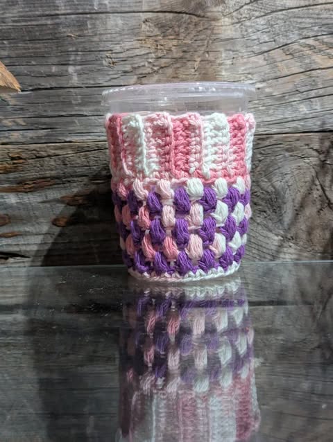 Purple/Pink Cup Cozy
