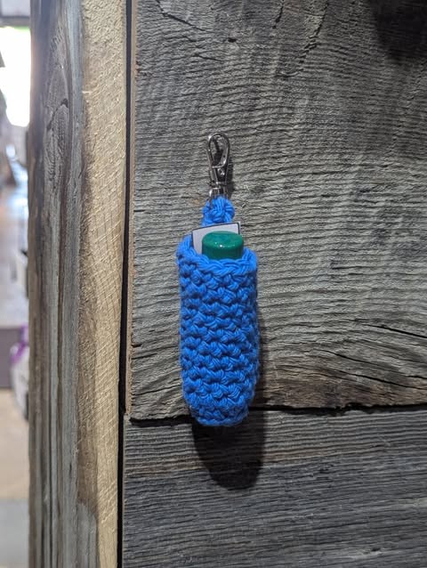 Blue Chapstick Holder