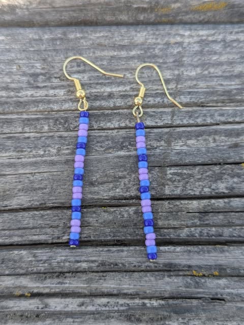 Bluebell Nights Single Pin Earrings