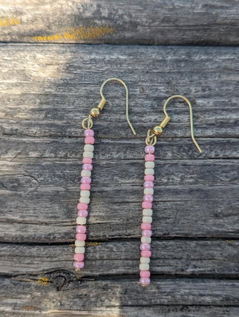 Prairie Rose Single Pin Earrings
