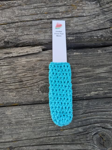 Electric Blue Popsicle Holder