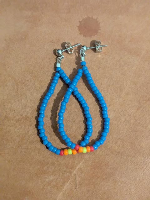 Periwinkle Teardrop Earrings
