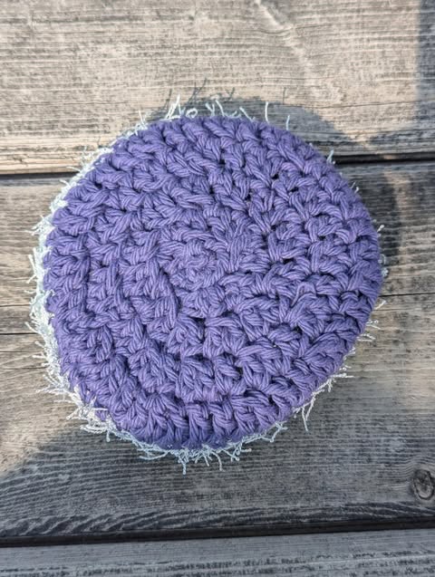 Dark Purple/ White/ Aqua Scrubby Buddy