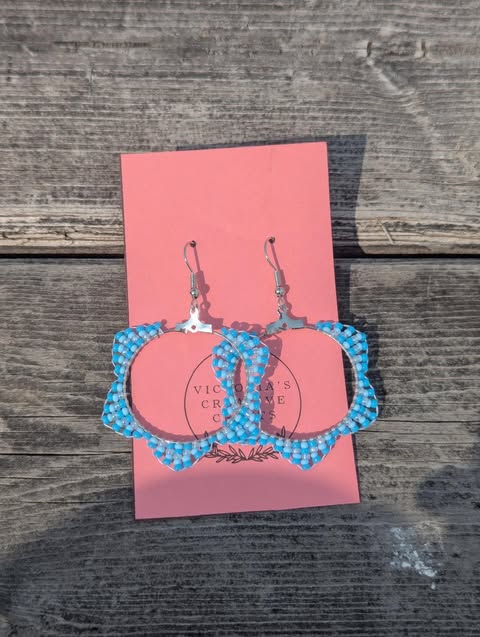 The Blues Zigzag Hoops