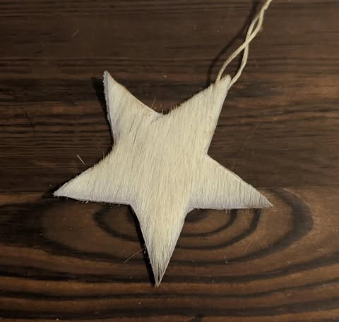 Star Genuine Cowhide Ornament