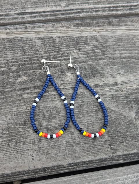 Blue Teardrop Earrings