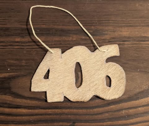 406 Genuine Cowhide Ornament