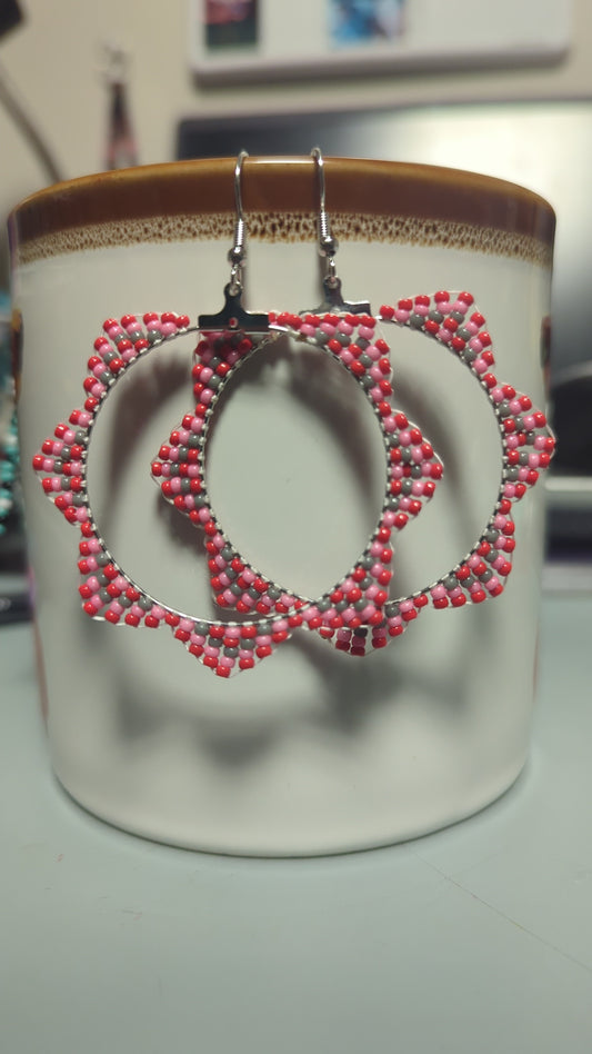 Berry Burst Zigzag Hoops