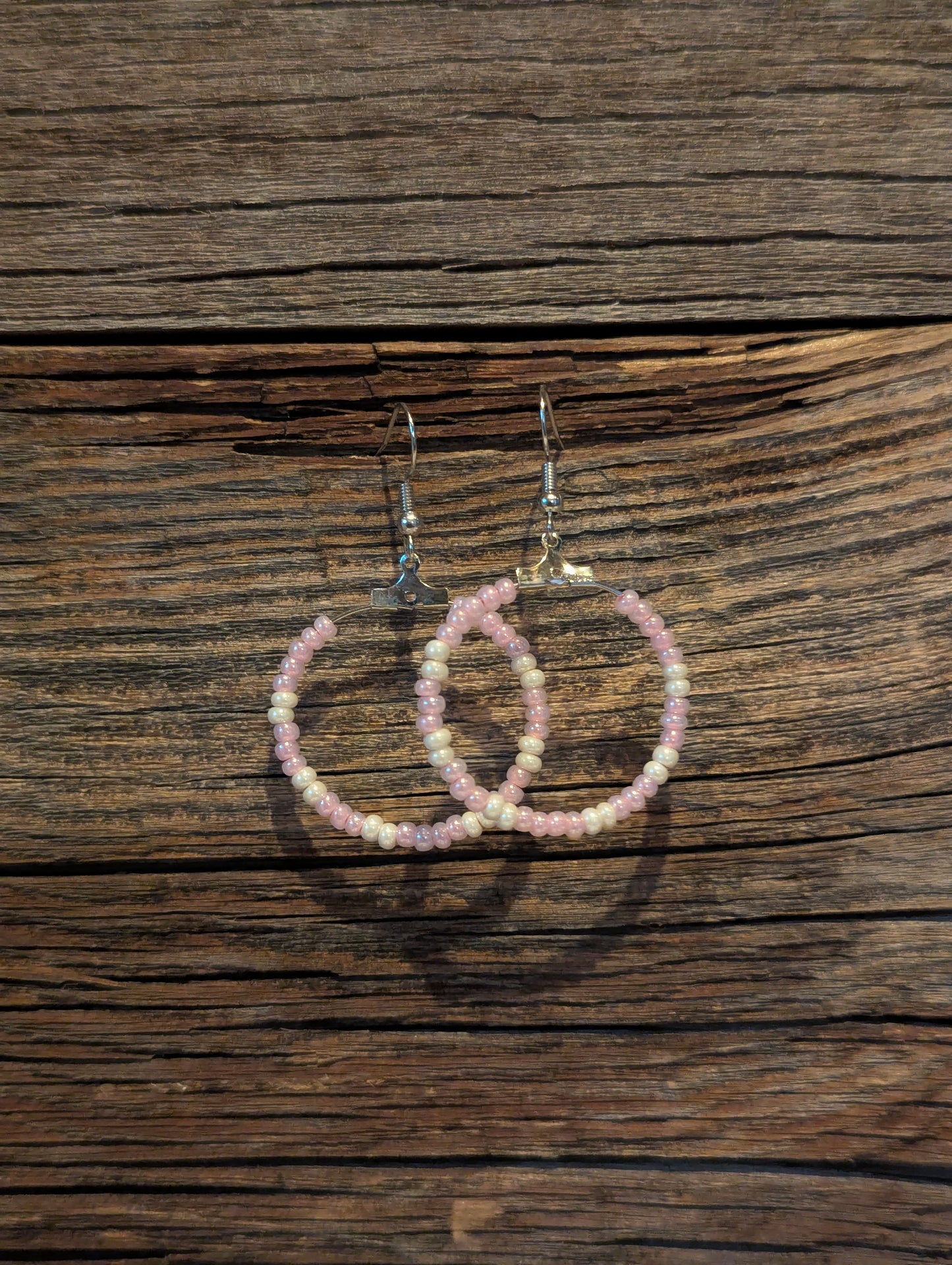Blushing Pearl Mini Hoops