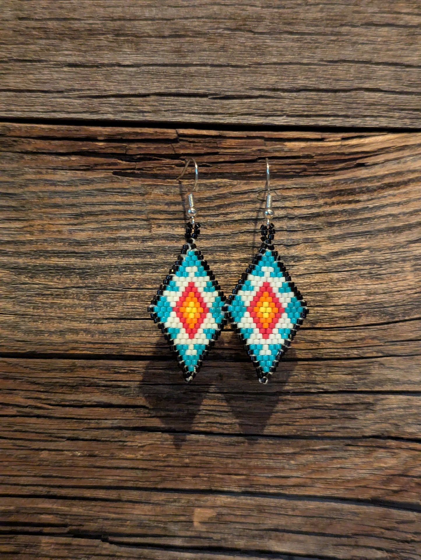 Desert Bloom Diamond Shaped Earrings