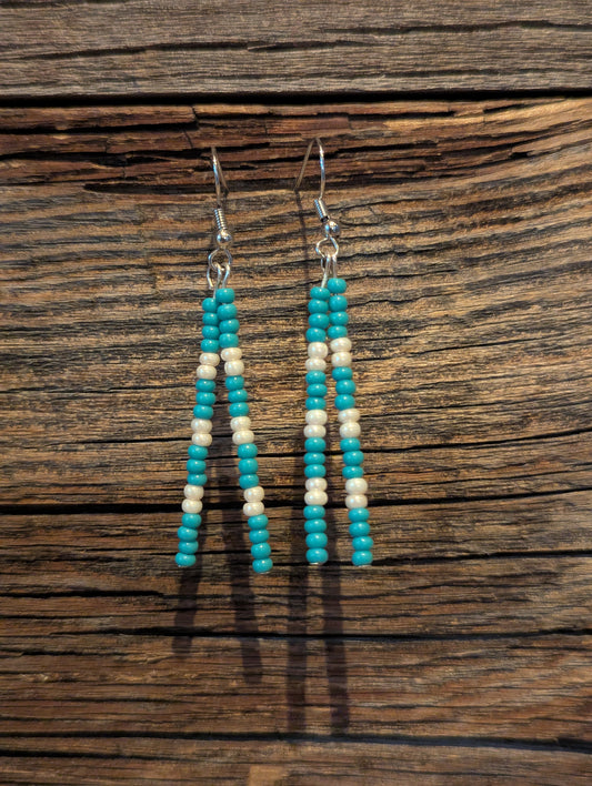 Glacier Stream Double Pin Earrings