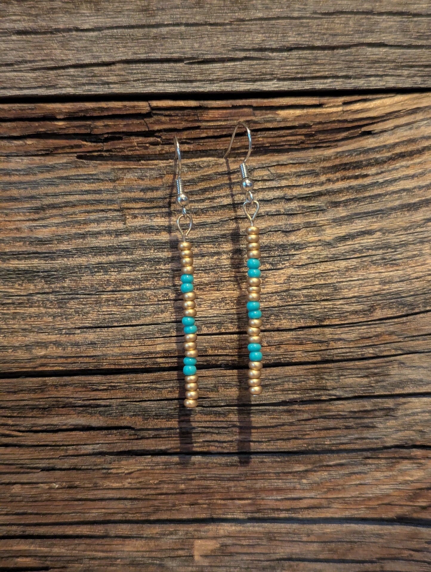 Golden Streams Single Pin Earrings