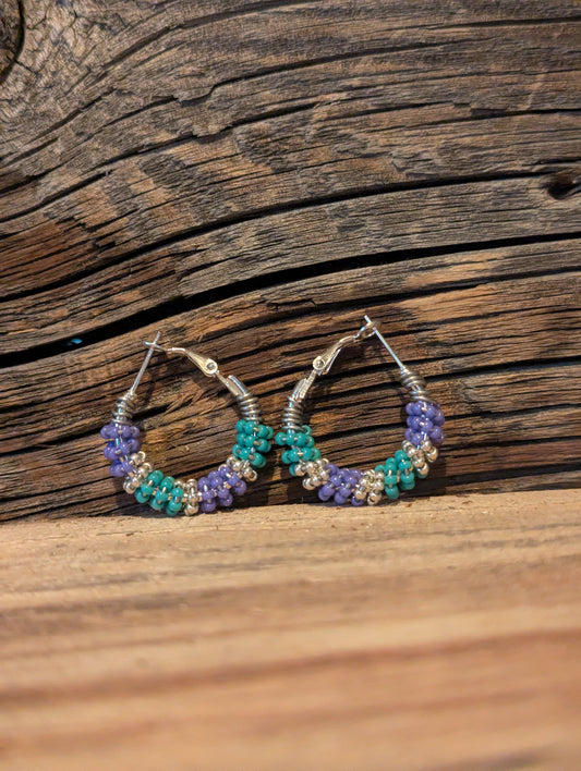 Mountain Gem Wrap Earrings