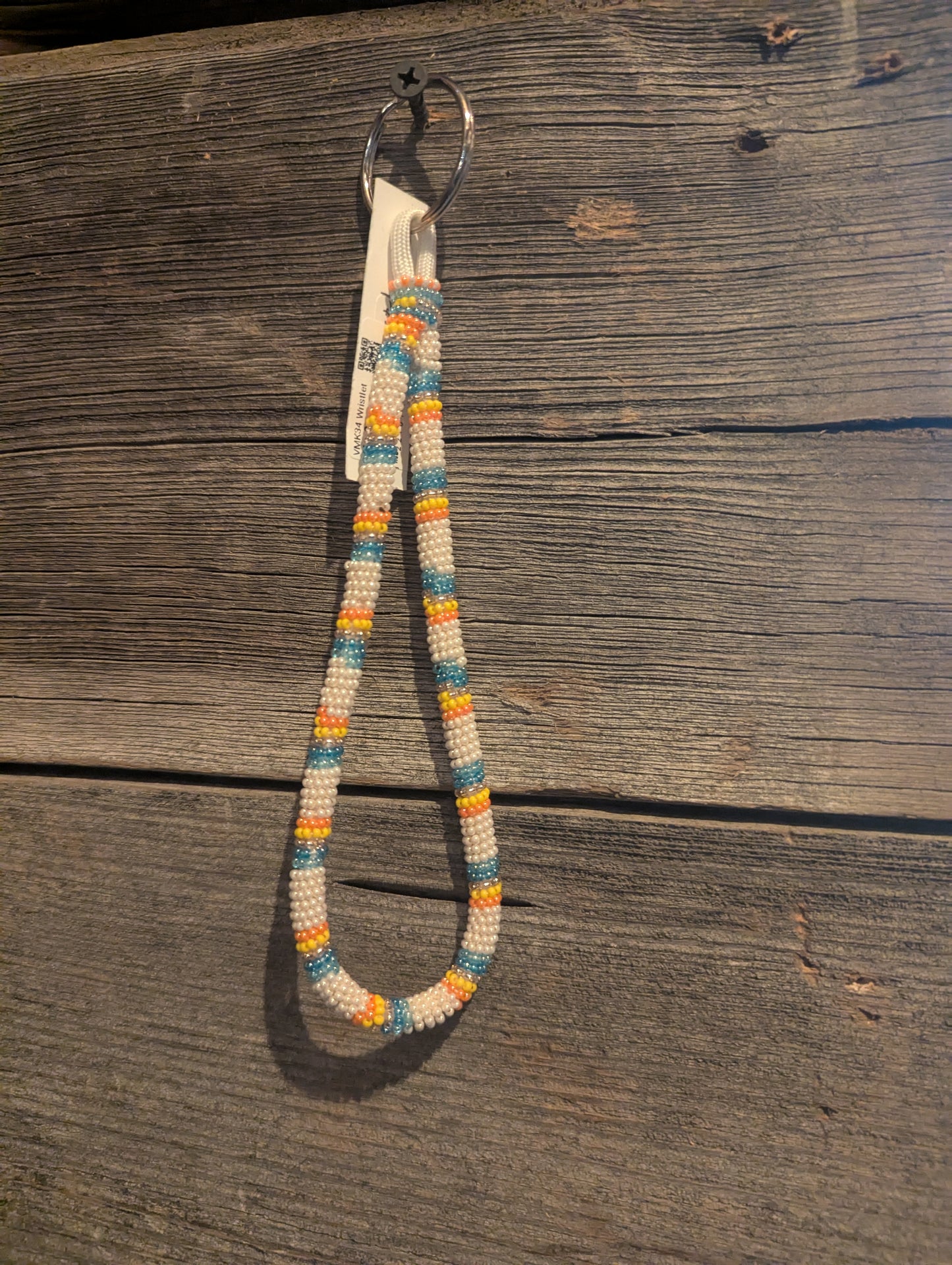 Ocean Breeze Beaded Wristlet Keychain