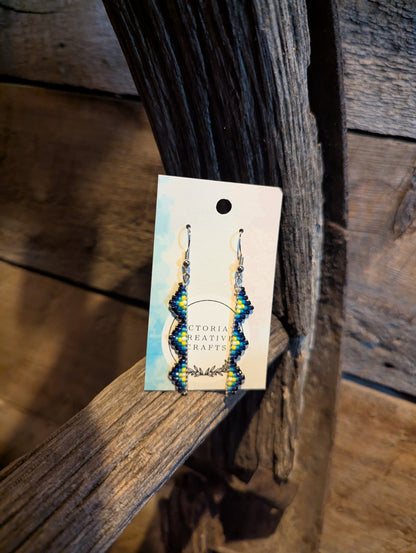 Mountain Lake Reflections Zigzag Earrings
