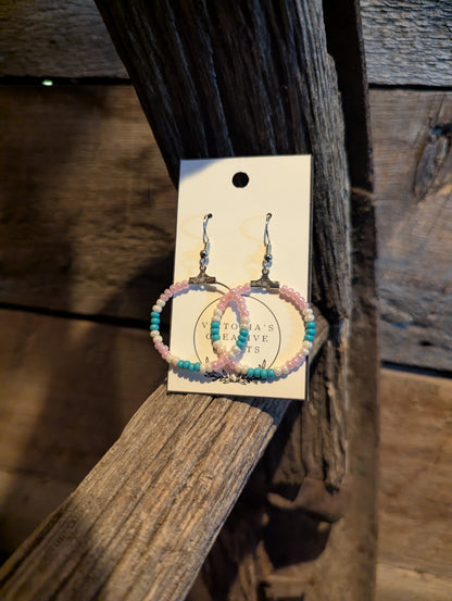 Spring Bloom Mini Hoops