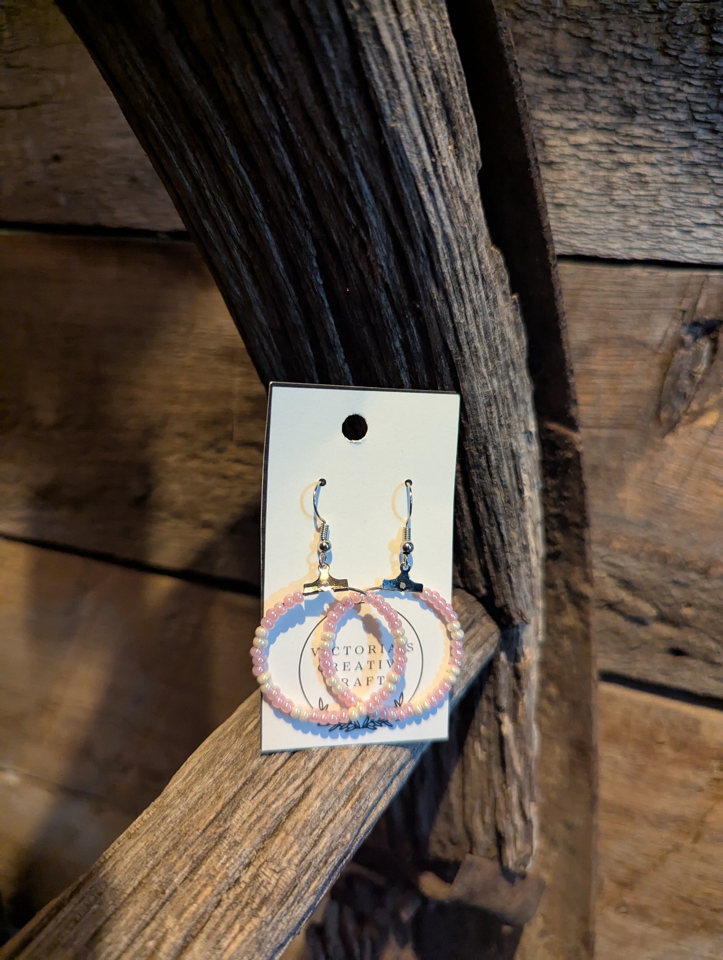 Blushing Pearl Mini Hoops