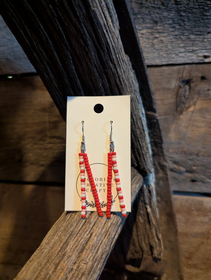 Red Rock Double Pin Earrings