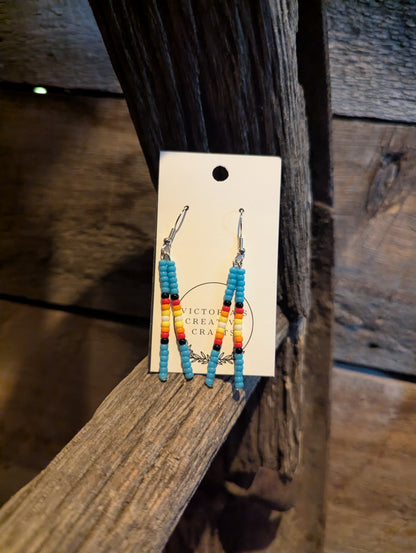 Prairie Fire Double Pin Earrings