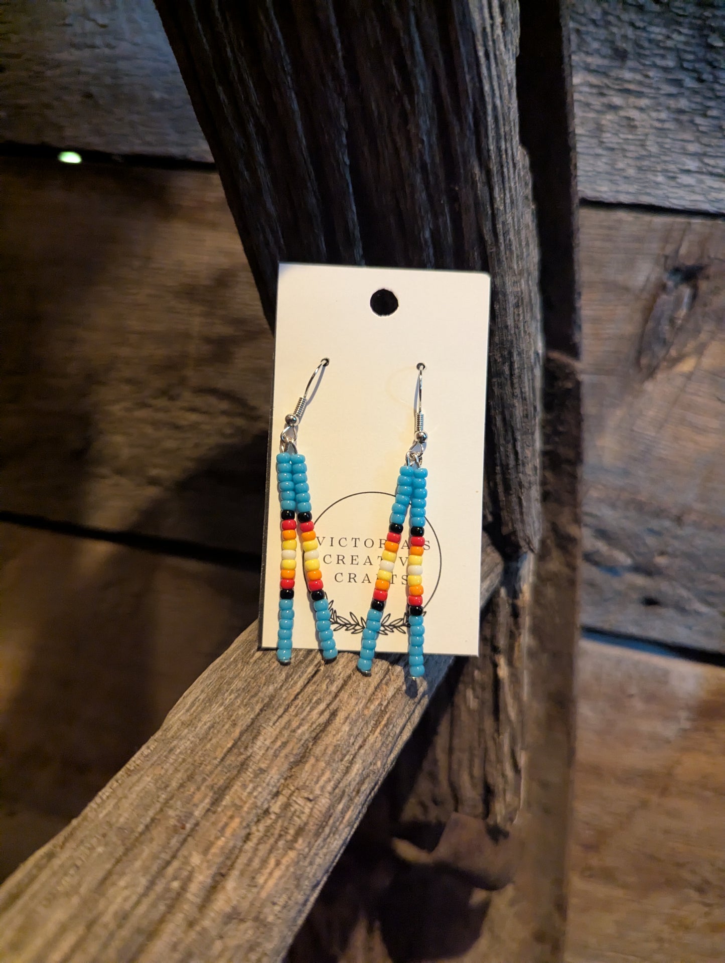 Turquoise Trail Double Pin Earrings