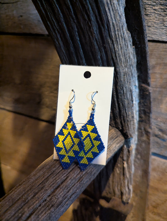 Starburst Diamond Shaped Earrings