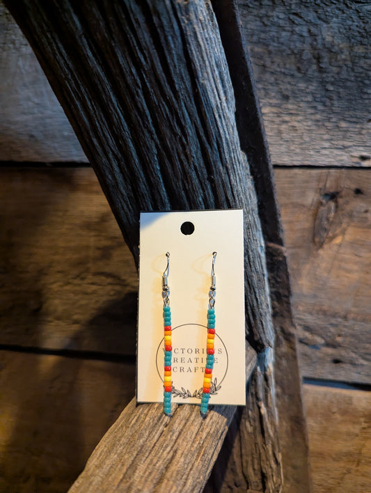 Painted Flicker Single Pin Earrings