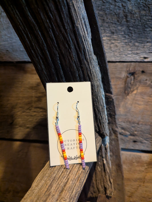 Painted Desert Twilight Single Pin Earrings