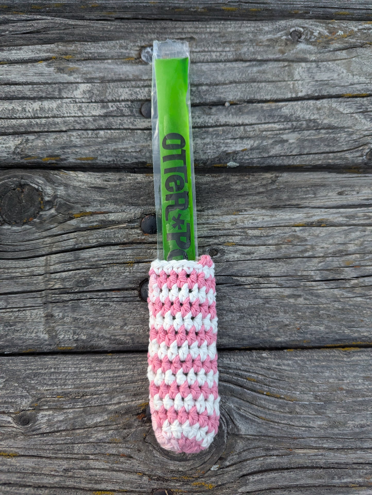 Pink Stripes Popsicle Holder