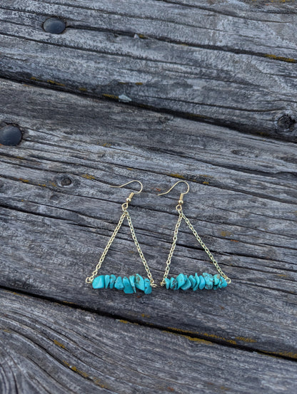 Dahlia Dangles- Gold 2 in