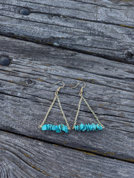 Dahlia Dangles- Gold 2 in