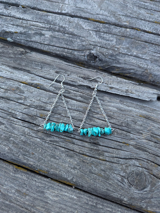 Dahlia Dangles- Silver 2 in