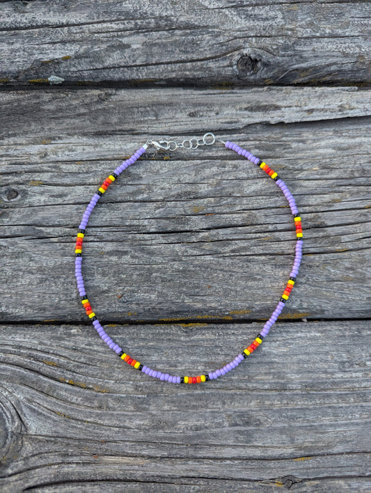 Purple Blossom Choker