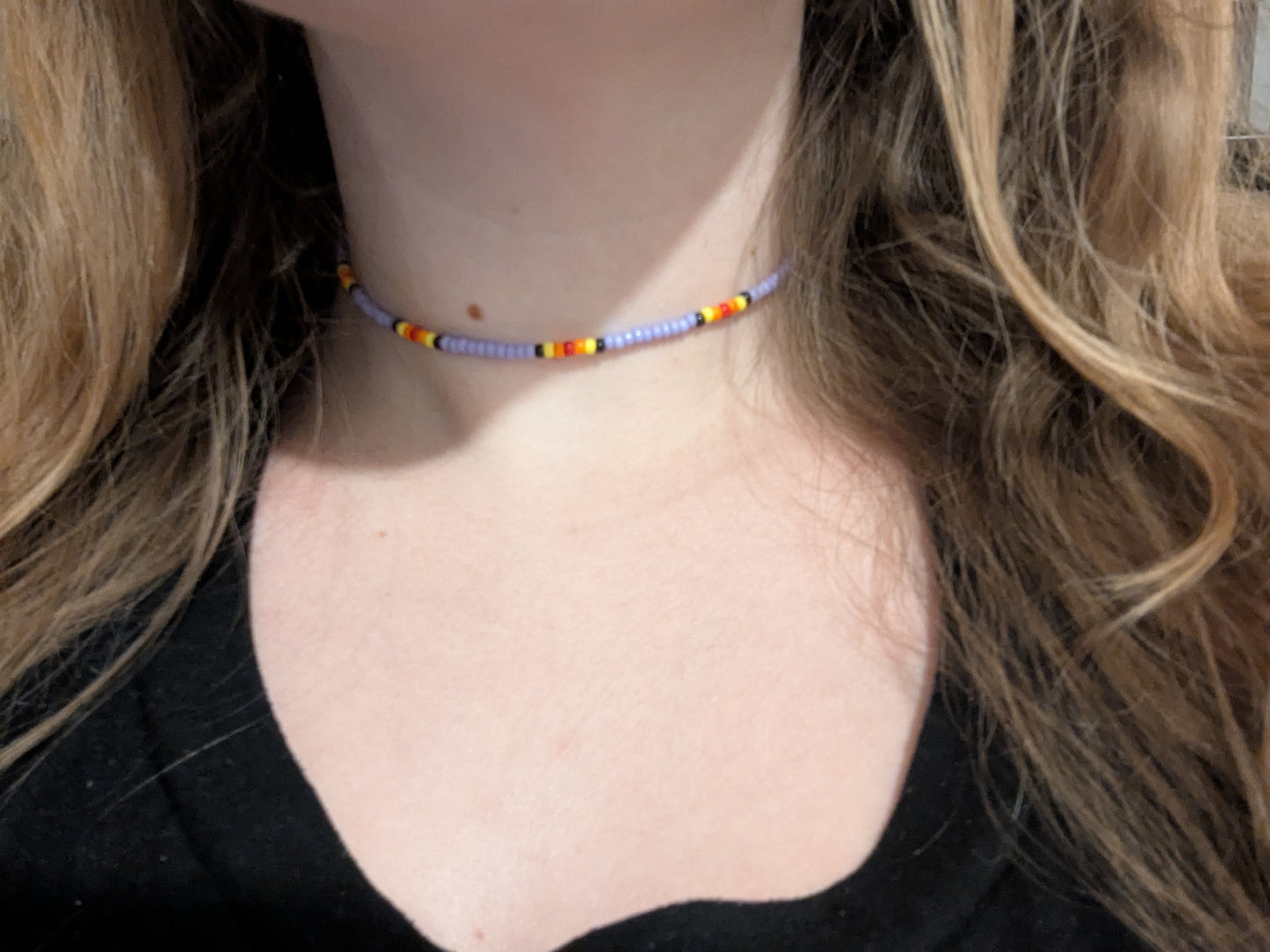 Purple Blossom Choker