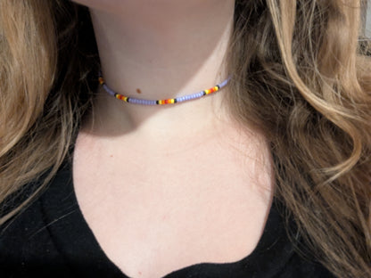 Purple Blossom Choker